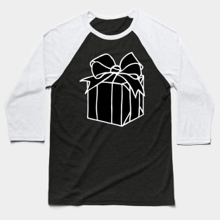 Simply Christmas Collection - Present - Alternative Xmas Colours Baseball T-Shirt